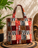 African Print Tote Bag