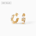 The Claire Hoop Earrings - Huggie