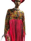 Makeda, Queen of Sheba Royal Fringe Cape/Cover-up