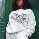 You Are Enough — The Gospel of Worthiness | Women's Crewneck | Definitions of Her Collection