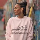 Let Them — Soft Strength. Quiet Confidence. | White Print Crewneck | Definitions of Her Collection