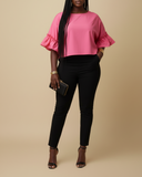 Side Frill Kaftan Top