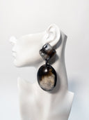 Afro Color Pop Horn Drop Earrings