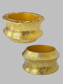 Aye Wura Gold Foil Chunky Wood Bangle