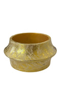 Aye Wura Gold Foil Chunky Wood Bangle