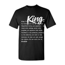 I AM HIM — King Definition | White Ink | T-Shirt | Definitions of HIM Collection