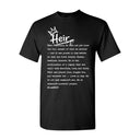 I AM HIM — Heir Definition | White Ink | T-Shirt | Legacy Collection