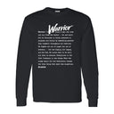 I AM HIM — Warrior Definition | White Ink | Long Sleeve Tee | Definitions of HIM Collection