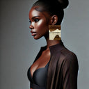 Café Au Laît Lightweight Stud Earrings