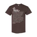 I AM HIM — Heir Definition | White Ink | T-Shirt | Legacy Collection