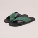 Pike Leather Sandal: Green