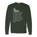 I AM HIM — Heir Definition | White Ink | Long Sleeve Tee | Legacy Collection
