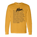 I AM HIM — Man Definition | Black Ink | Long Sleeve Tee | Definitions of HIM Collection