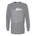 I AM HIM — Man Definition | White Ink | Long Sleeve Tee | Definitions of HIM Collection