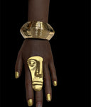 Half face Mask Statement Adjustable Ring