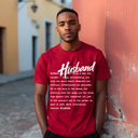 I AM HIM — Husband Definition | White Ink | T-Shirt | Definitions of HIM Collection