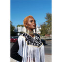 Queen Ankara Laced /Laticed Long Fringe Cape