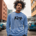I AM HIM — King Definition | Black Ink | Long Sleeve Tee | Definitions of HIM Collection