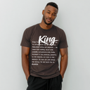 I AM HIM — King Definition | White Ink | T-Shirt | Definitions of HIM Collection