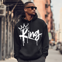 I AM HIM — King's Gambit | White Ink | Pullover Hoodie | King Collection
