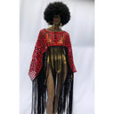 Makeda, Queen of Sheba Royal Fringe Cape/Cover-up