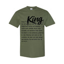 I AM HIM — King Definition | Black Ink | T-Shirt | Definitions of HIM Collection
