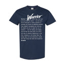 I AM HIM — Warrior Definition | White Ink | T-Shirt | Definitions of HIM Collection