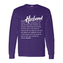 I AM HIM — Husband Definition | White Ink | Long Sleeve Tee | Definitions of HIM Collection