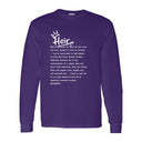 I AM HIM — Heir Definition | White Ink | Long Sleeve Tee | Legacy Collection
