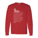 I AM HIM — Heir Definition | White Ink | Long Sleeve Tee | Legacy Collection
