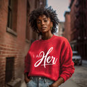 I AM HER Signature Women's Crewneck Sweatshirt — Multicolor