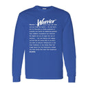 I AM HIM — Warrior Definition | White Ink | Long Sleeve Tee | Definitions of HIM Collection