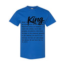 I AM HIM — King Definition | Black Ink | T-Shirt | Definitions of HIM Collection