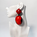 Afro Color Pop Horn Drop Earrings