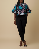 Side Frill Kaftan Top
