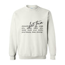 Let Them — Soft Strength. Quiet Confidence. | White Print Crewneck | Definitions of Her Collection