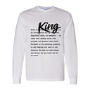 I AM HIM — King Definition | Black Ink | Long Sleeve Tee | Definitions of HIM Collection