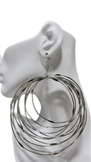 Zamunda Multi-loop Brass Earrings