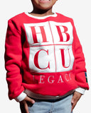 Red and White HBCU Legacy Kids Crewneck