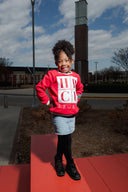 Red and White HBCU Legacy Kids Crewneck