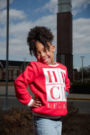 Red and White HBCU Legacy Kids Crewneck