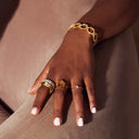 The Athena Double-Sided Burnish Ring