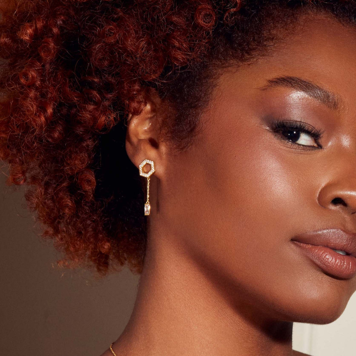 The Tyra Baguette Drop Earrings