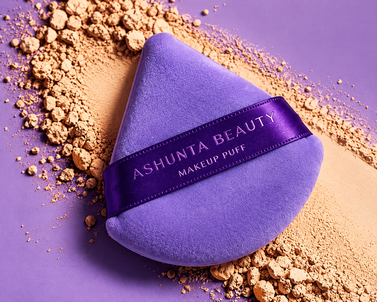 Ashunta Sheriff Beauty Velvet Hypoallergenic Ultra Soft Purple Puffs (3-Pack)