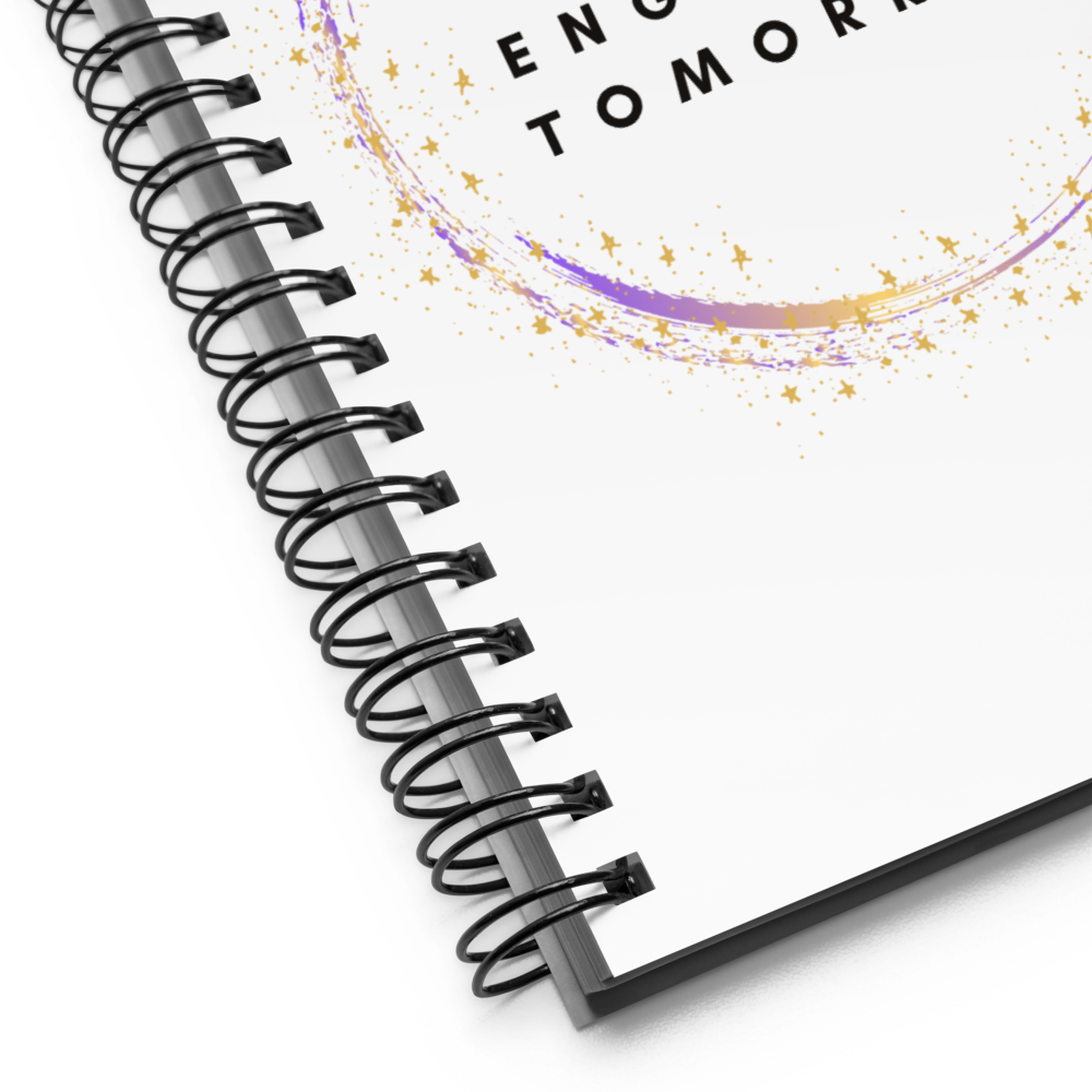 Girls Today Engineers Tomorrow Logo Spiral Notebook