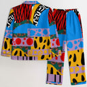 ABEILLE CREATIONS- Makena Design- Women's Silky Pajama Set