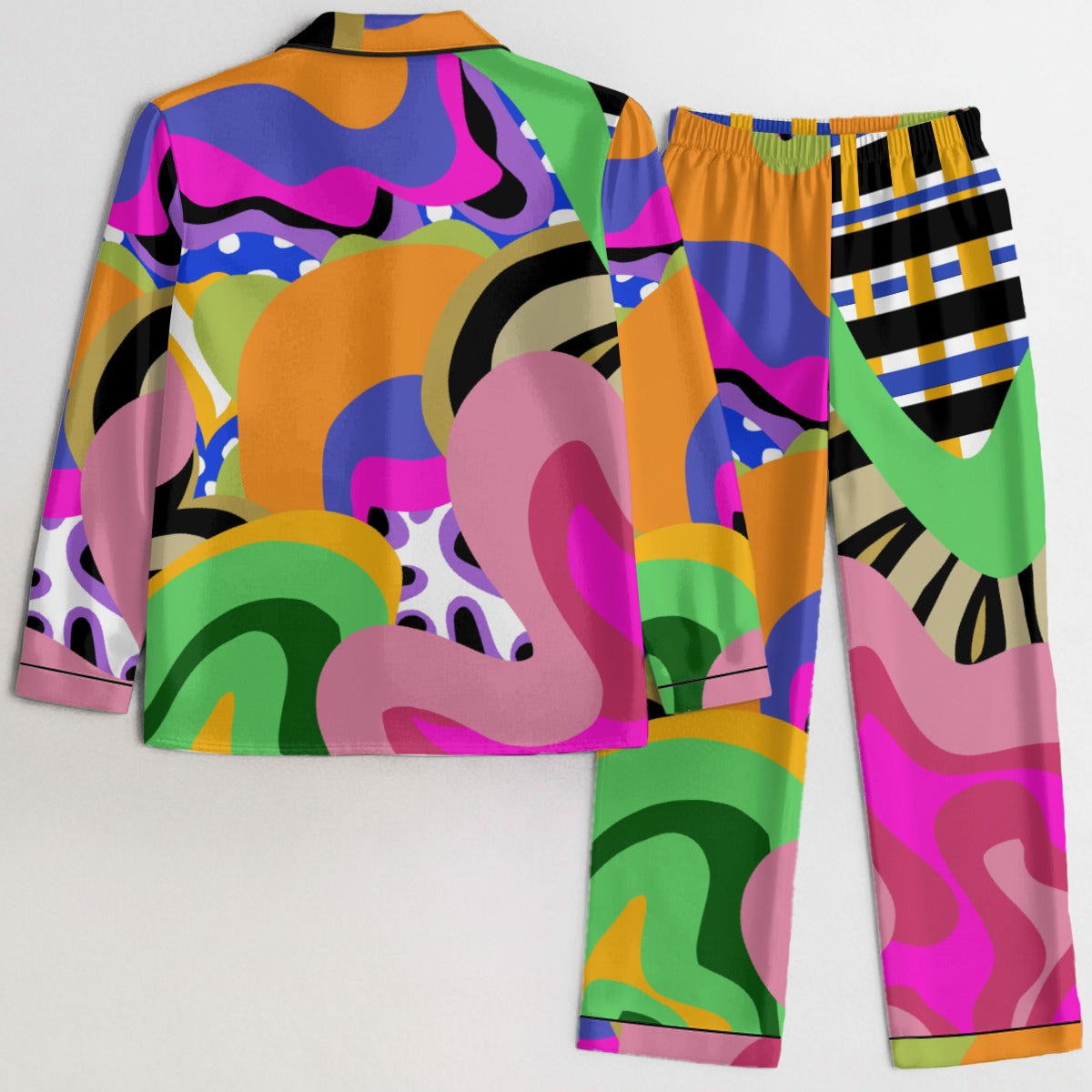 ABEILLE CREATIONS-Amara Design- Women's Silky Pajama Set