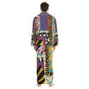 ABEILLE CREATIONS- Adinkra Design – Men’s Long Sleeve Pajama 2-Piece Set