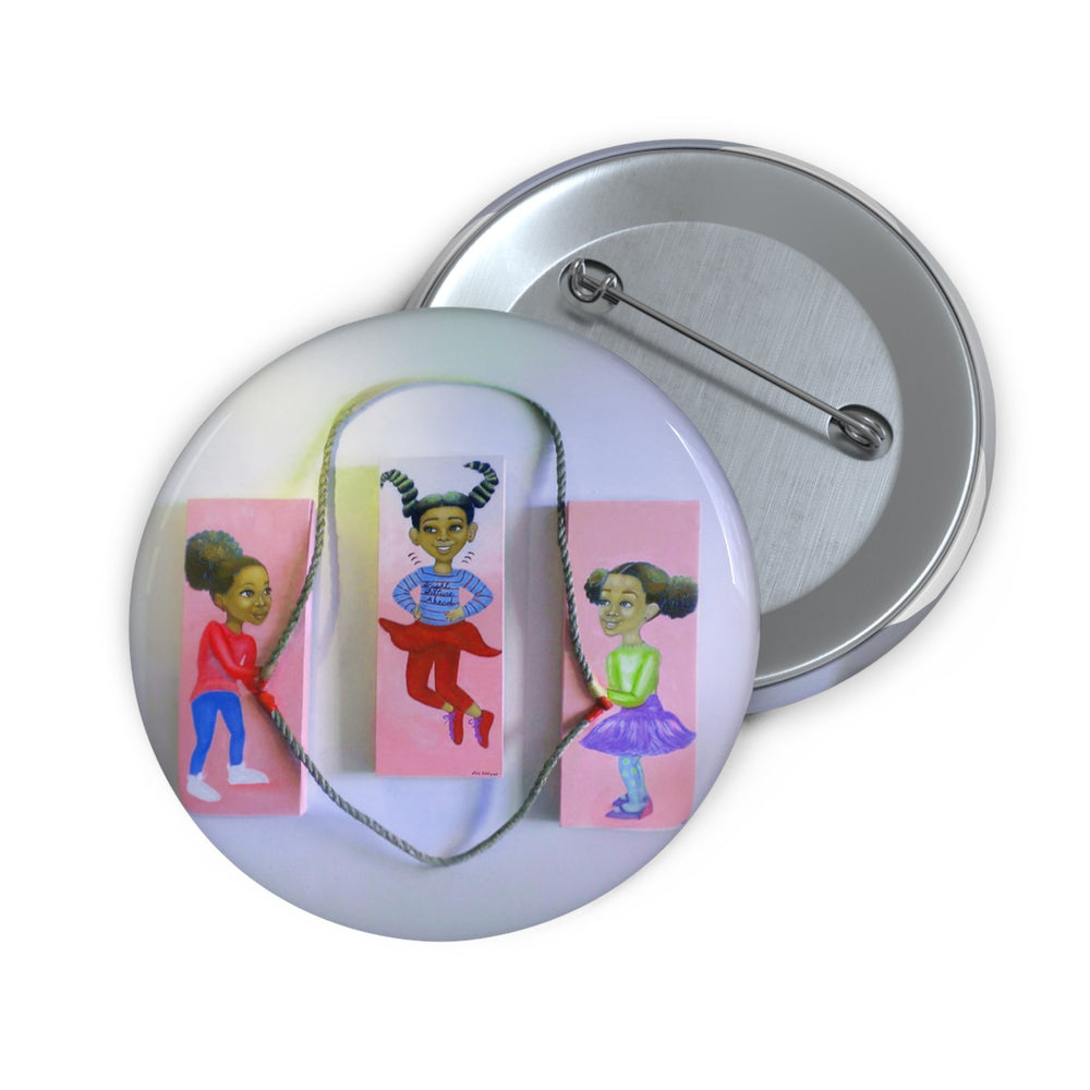 Jumping to Higher Heights I Pin Button