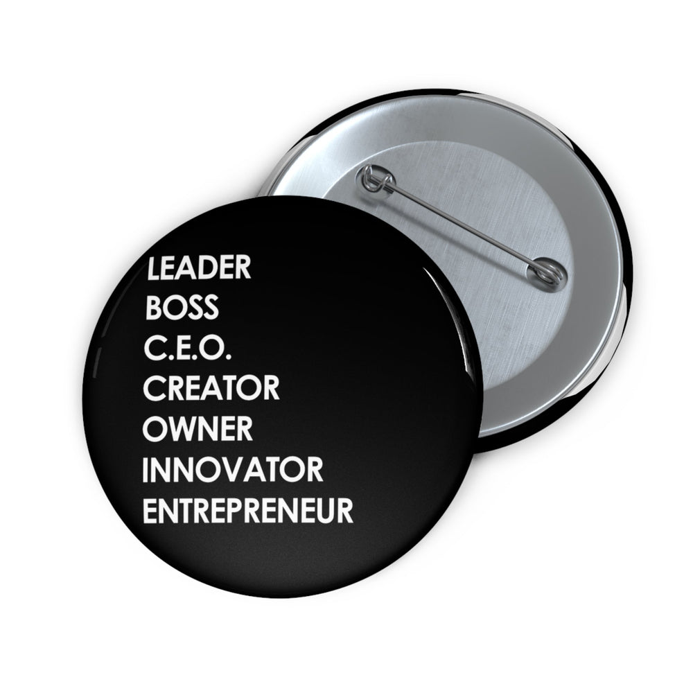 LBC Words Pin Button, Black